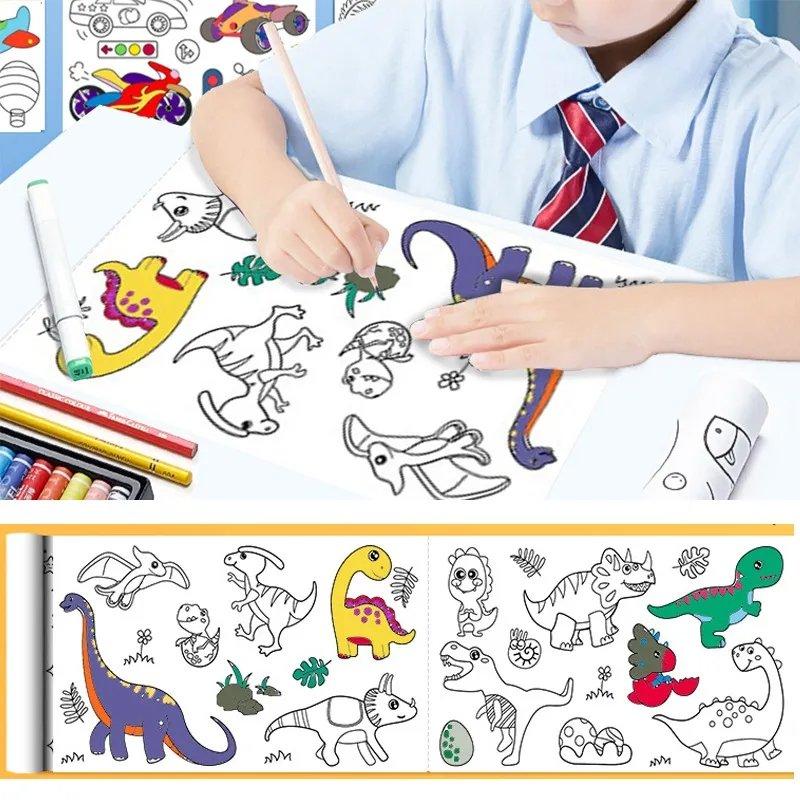 Coloring Paper Roll