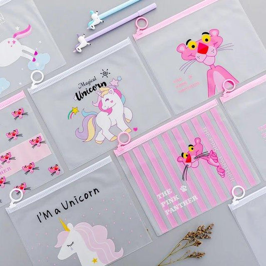 Cute Transparent Cartoon Pouches