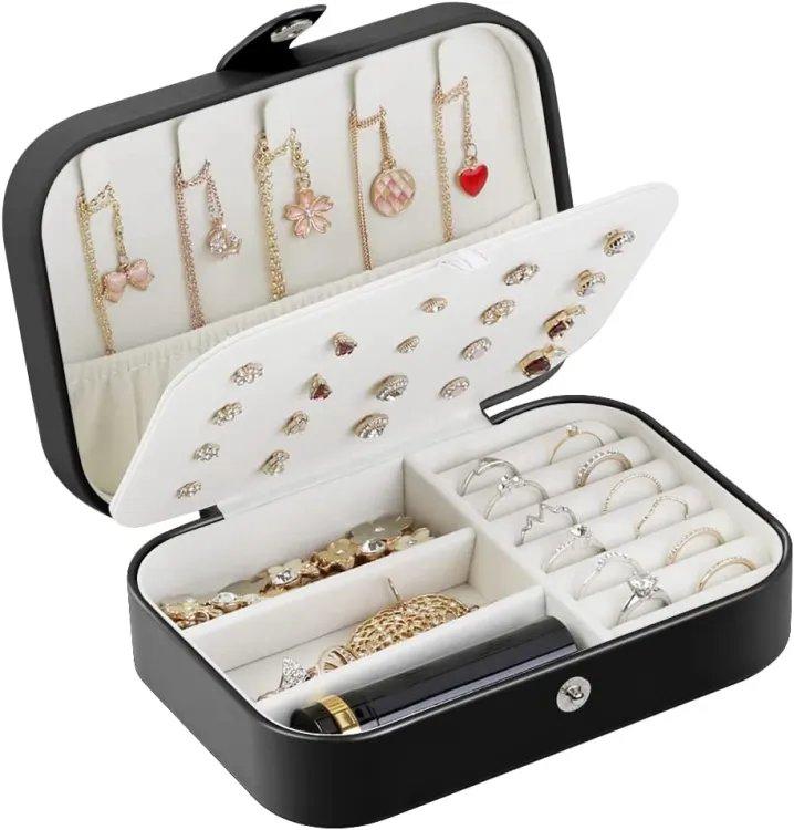 Faux Leather Jewelry Organizer