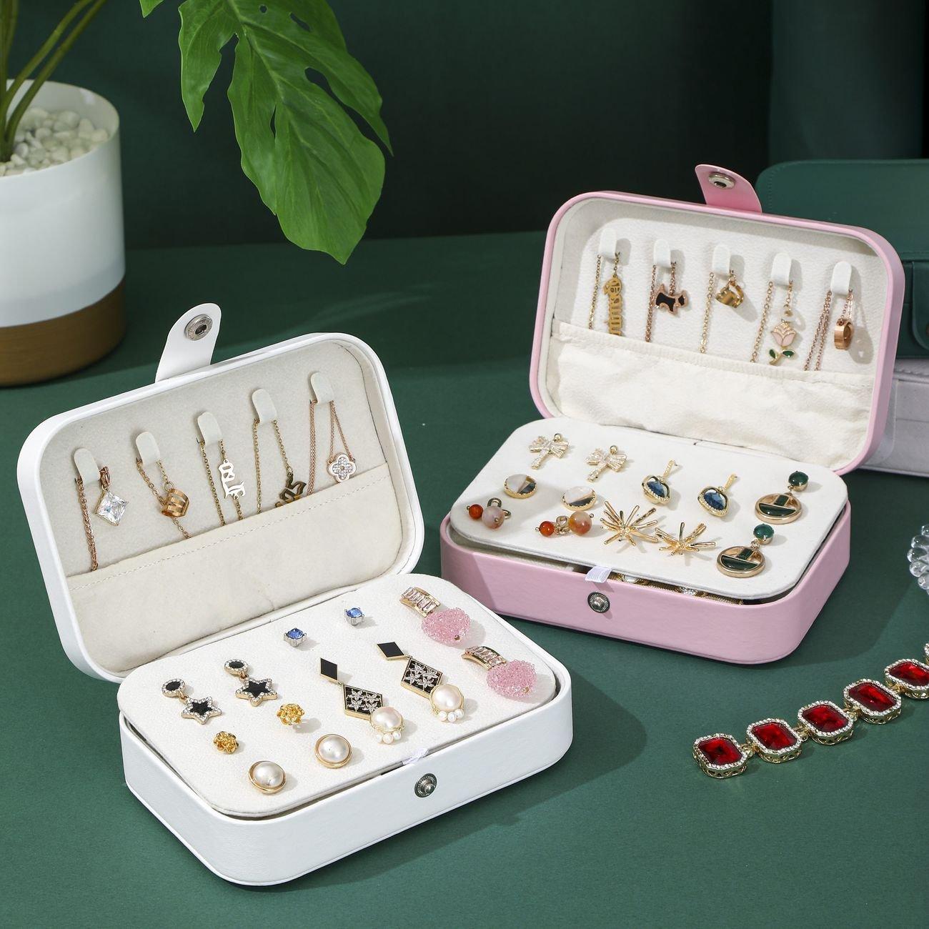Faux Leather Jewelry Organizer