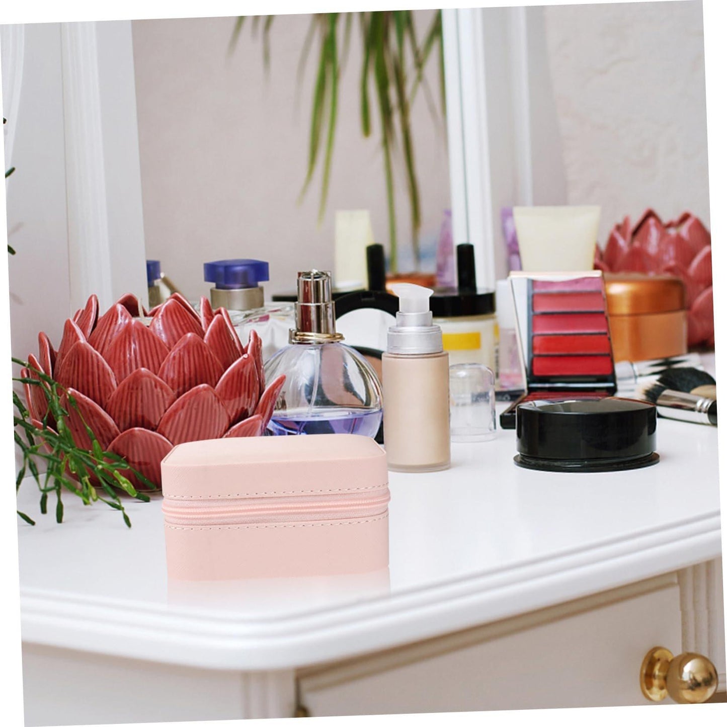 Mini Faux Leather Jewelry Box