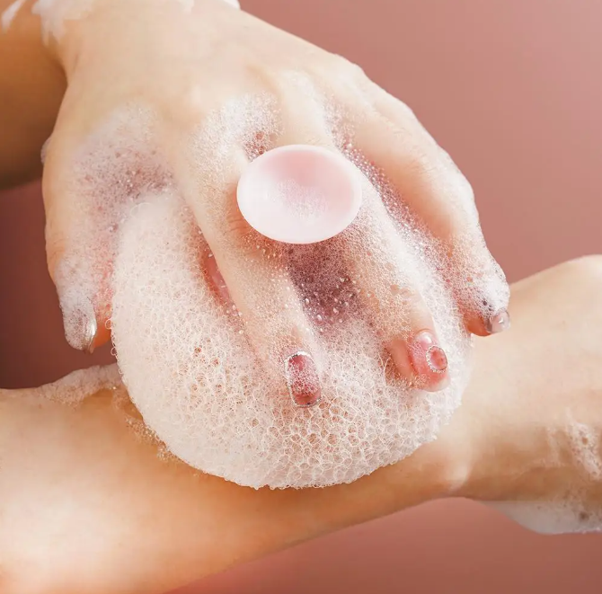 Round Bath Massager Sponge