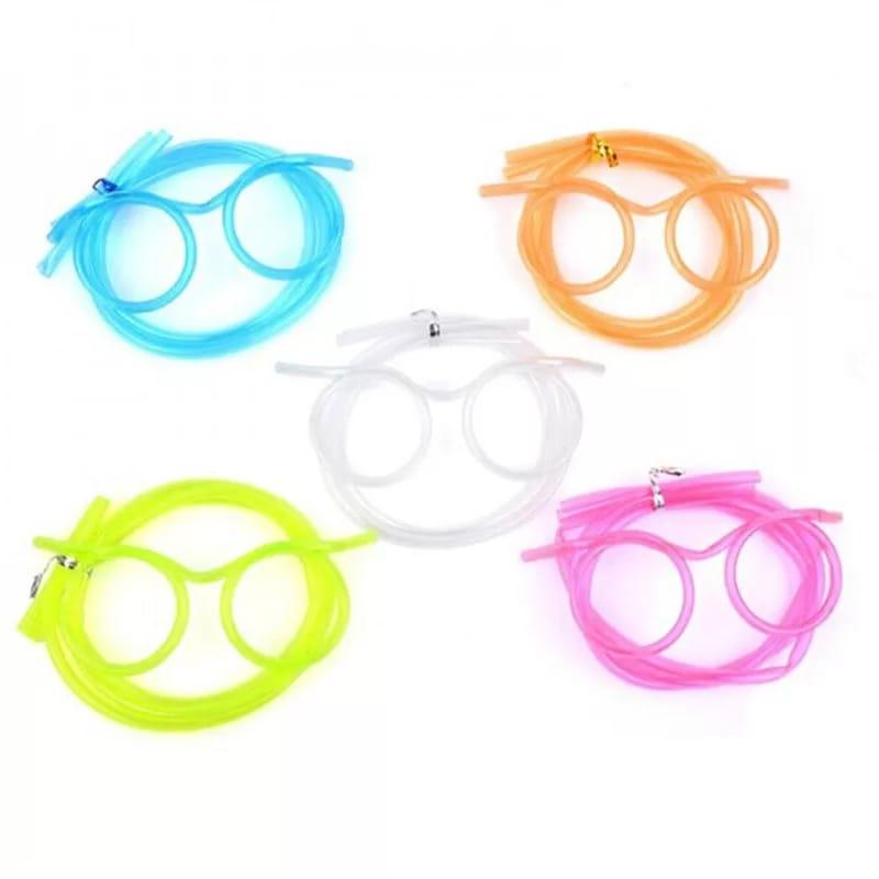 Glasses style Plastic Straw