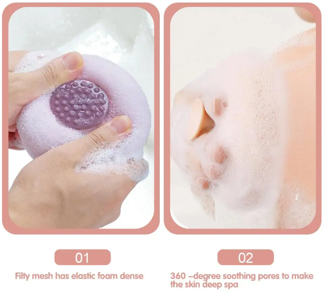 Round Bath Massager Sponge