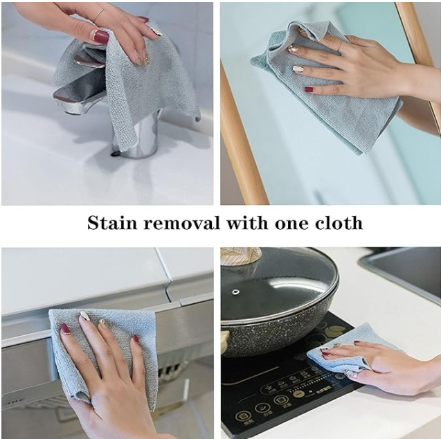 Reusable Microfibre Cleaning Clothes