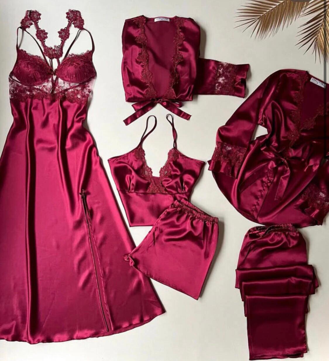 6 Pieces Nighty Bridal