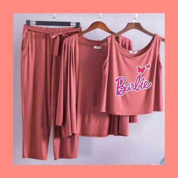 3-Piece Night Suit Printed