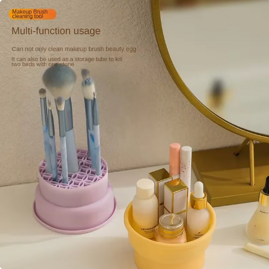 Silicone Cleaning Makeup Brushes Bowl