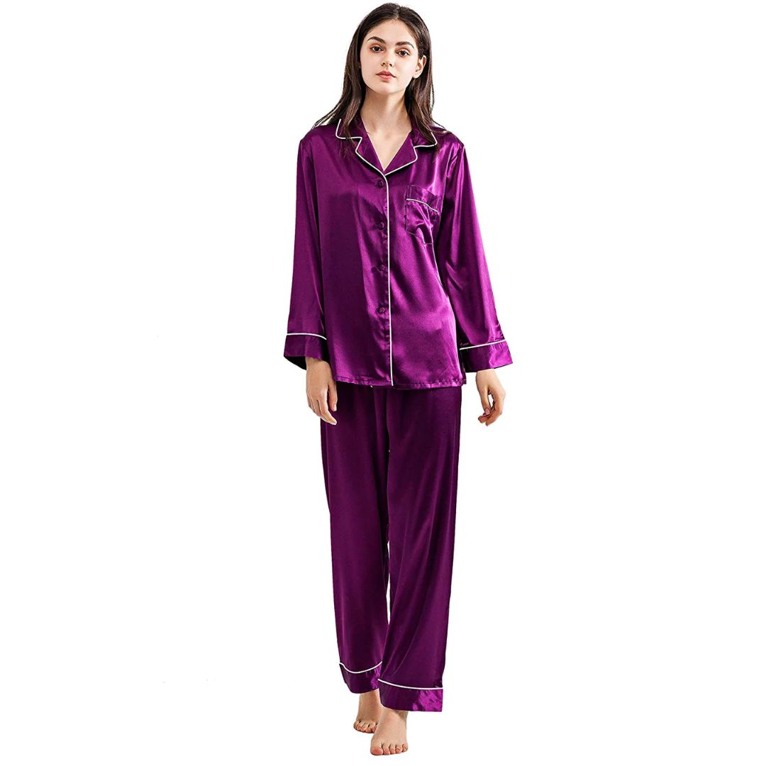 Silk night suit for women