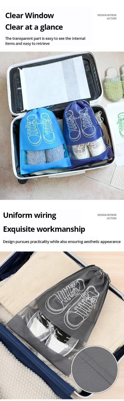 6pcs Shoes Storage Bags