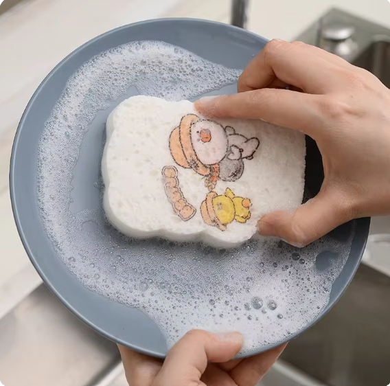 Cute Bath Compressed Sponge