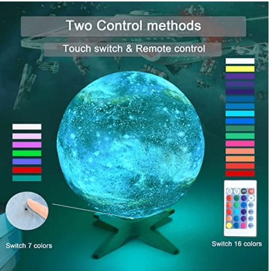 Planet Touch Lamp With Remote