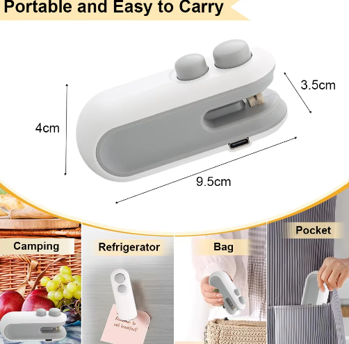 Magnetic Rechargeable Plastic Bag Sealer