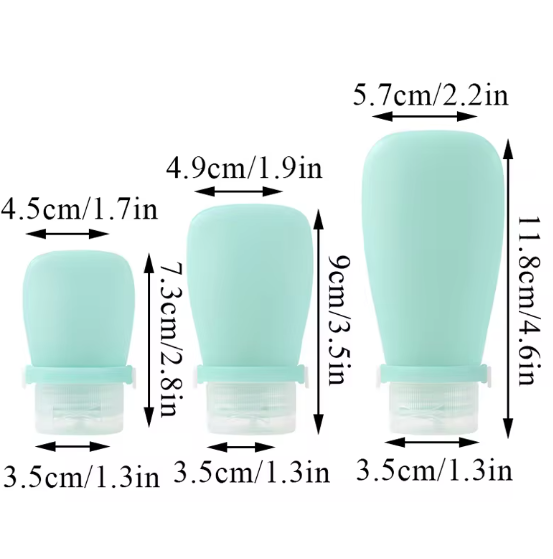Refillable Silicone Travel Empty Bottle