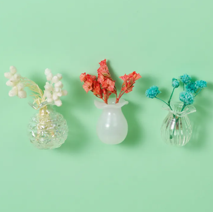 Magnetic Mini Flower Vase Fridge ( Pack of 3 )