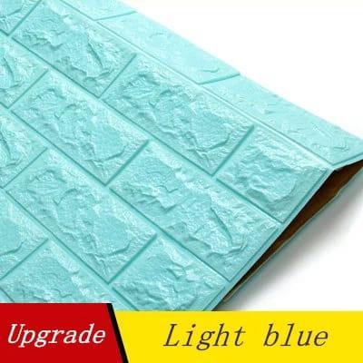 3d stereo wall stickers living room moisture-proof warm wallpaper brick wallpaper wall waterproof foam self-adhesive stickers (SS)