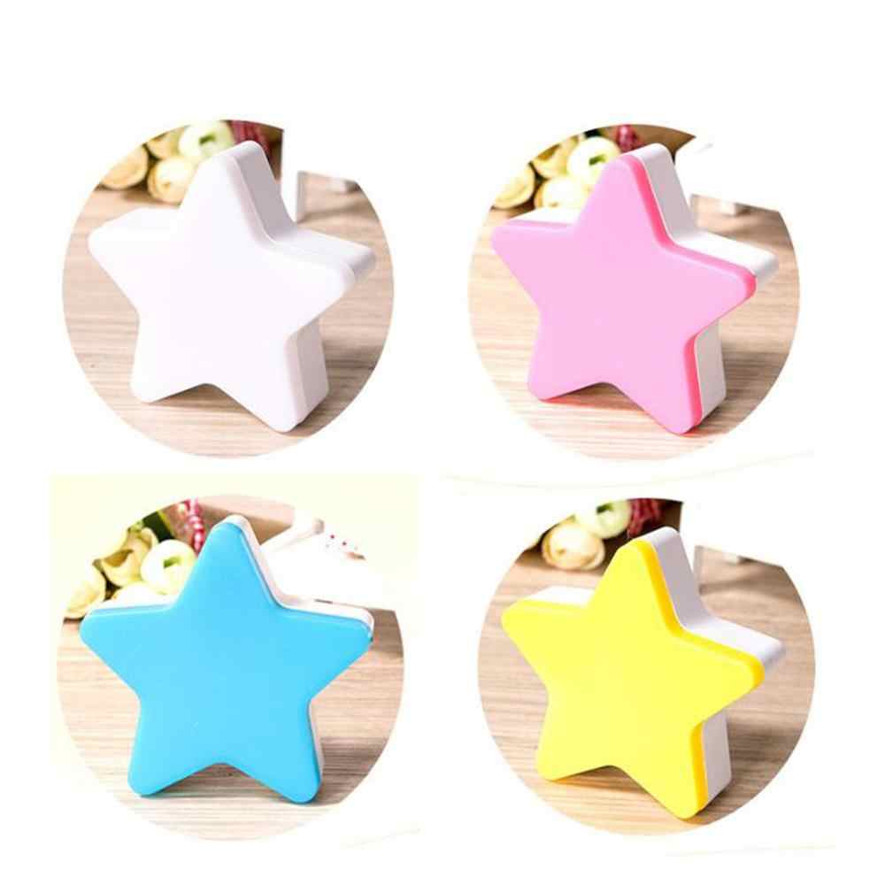LED Night Light, 1 Pack Light Sensor Control Mini Stars Night Light Baby Sleeping Light for Baby Bedroom Bedside Lamp