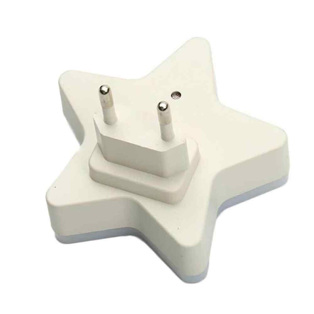 LED Night Light, 1 Pack Light Sensor Control Mini Stars Night Light Baby Sleeping Light for Baby Bedroom Bedside Lamp