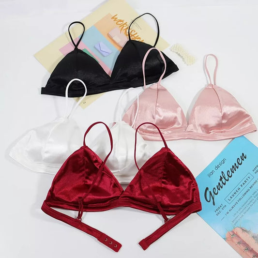 Women Seamless Bras Deep V Push Up Polyester Bralette Breathable Tube Top