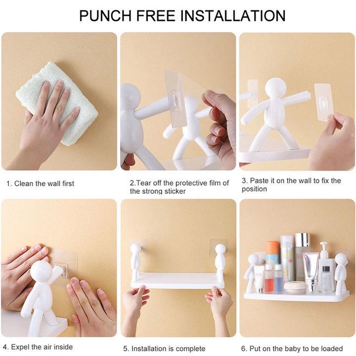 Figure Shape Wall Mounted Rack