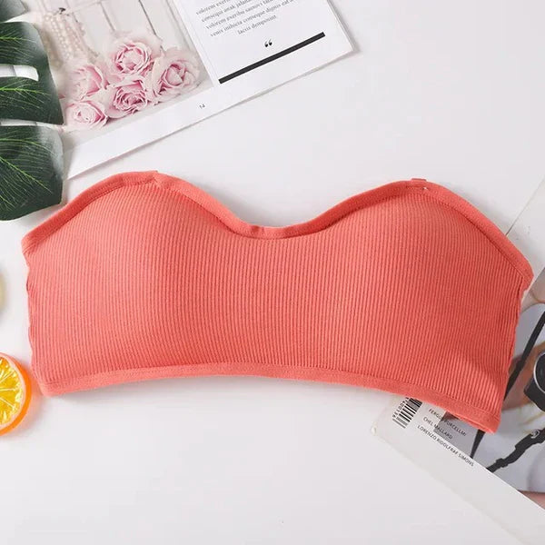 Strapless Cotton Bra - Anti-Slip Sexy Bust-Wrapped Bottoming Bra