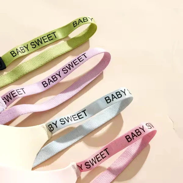 Sweet Babe Non-Wired Light Padded T-Shirt Bra with Letter Strap Detail