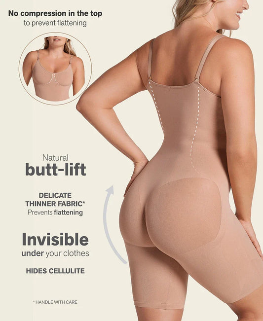 Women's Body Shaper with Built-In Bra - All-in-One Shapewear for Support & Comfort
