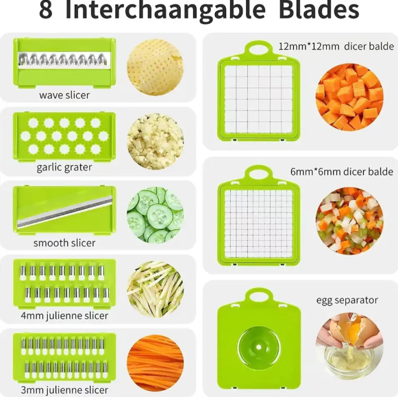 14-in-1 Multifunctional Kitchen Chopper & Slicer Set