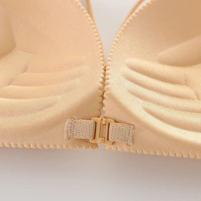 Women’s Seamless Push-Up Tube Bra with Front Wrap Design – Casual and Supportive Chest Bralette