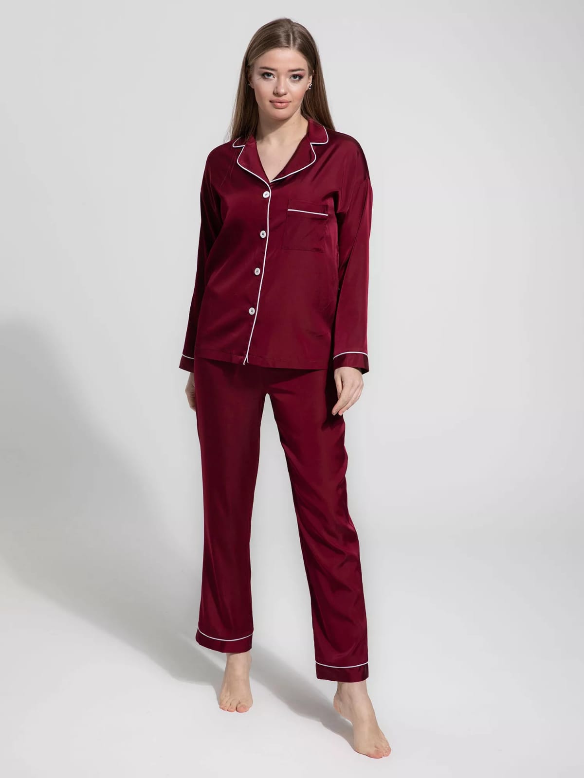 Silk night suit for women