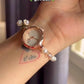 Flower Beads Bracelet Watch With Box