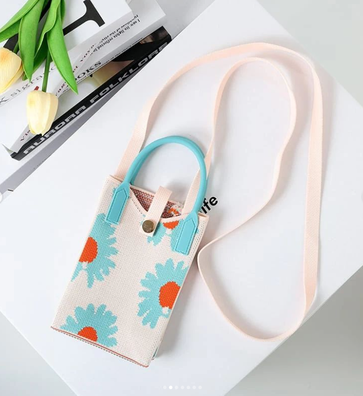 Kawai Women Cross Body Bag With Long Stripe