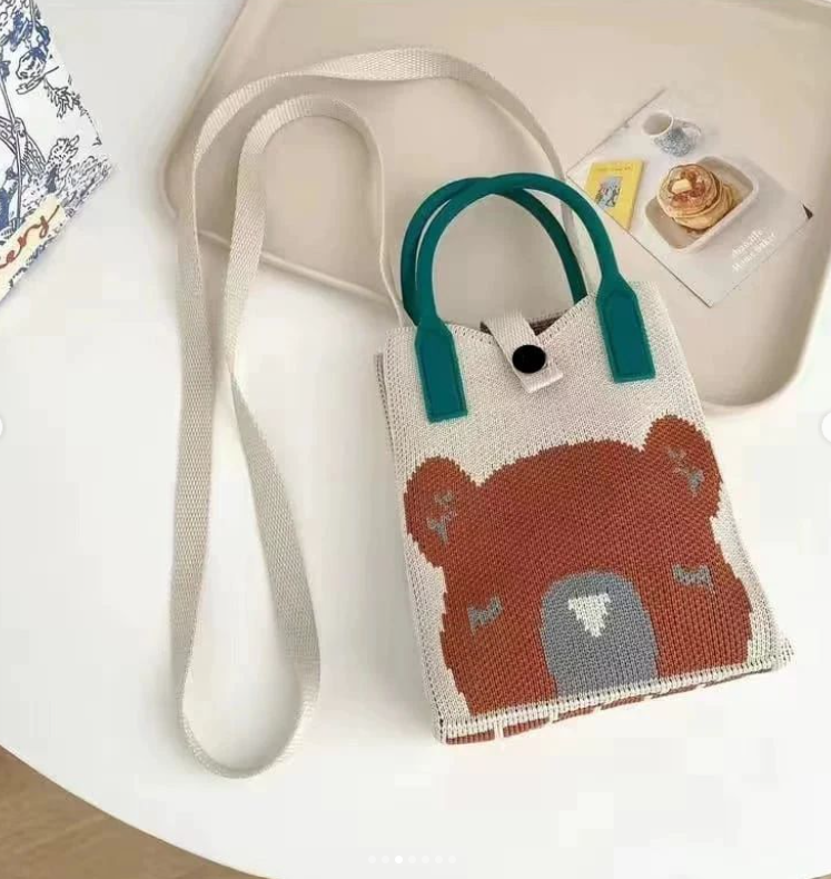 Kawai Women Cross Body Bag With Long Stripe