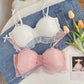 Women's Sexy Bow Mesh Bra Underwear Lolita Sweet Pure Comfortable Breathable Bralette