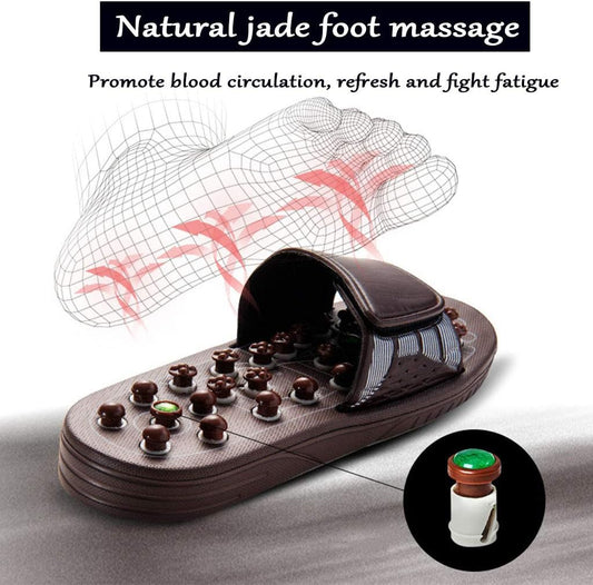 Therapeutic Reflexology Massage Slippers – Pressure Relief & Shiatsu Foot Therapy