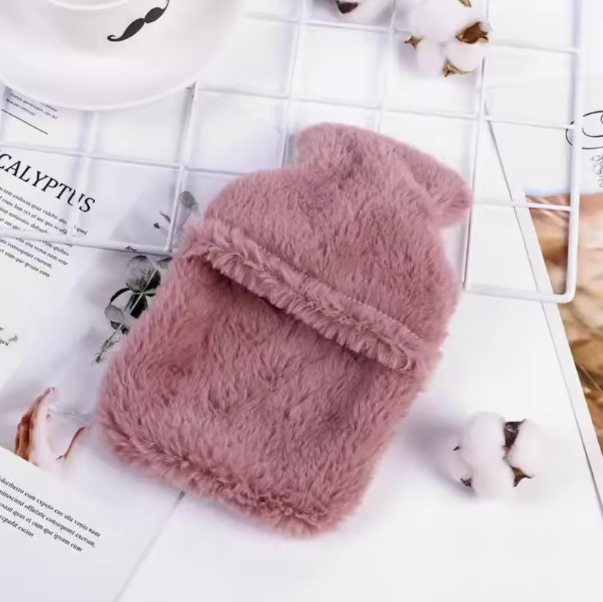 Cute Plush Hot Water Bottle - Menstrual & Period Pain Relief, Hand Warmer