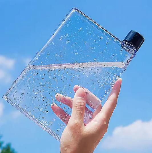 BPA-Free Flat Water Bottle – Portable & Clear Paper Cup Kettle